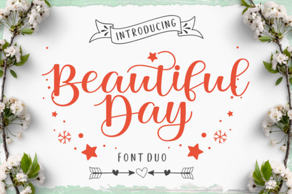 Discover Beautiful Day: Where Playful Handwriting Meets Modern Design