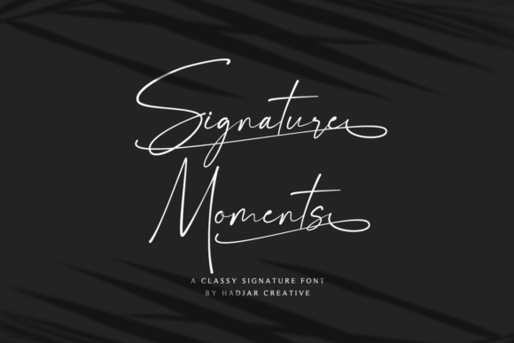 Discovering the Charm of Signature Moments: A Delicate Handwritten Font That Elevates Every Design