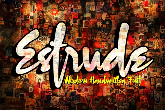 Estrude: A Bold Handwritten Font for Modern Creatives