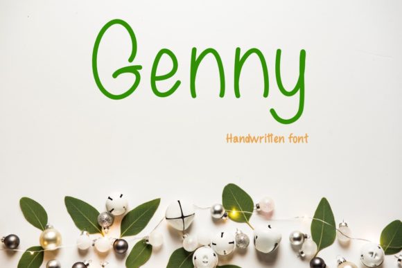 Genny: A Cute and Natural Handwritten Font That Adds Sweet Character to Everyday Projects