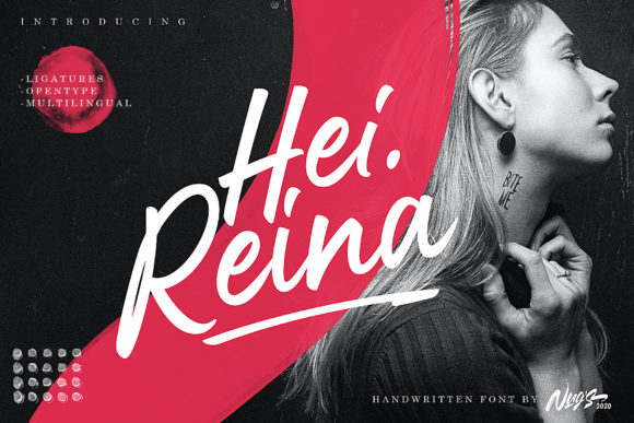 Hei Reina: A Handwritten Typeface with Genuine Character