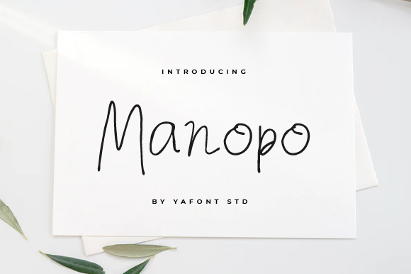Manopo: Using Thin Handwritten Fonts Without Compromising Readability