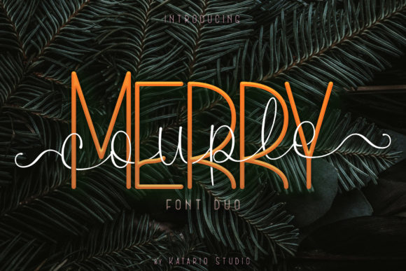 Merry Couple: A Delicate Duo Font for Romantic Design