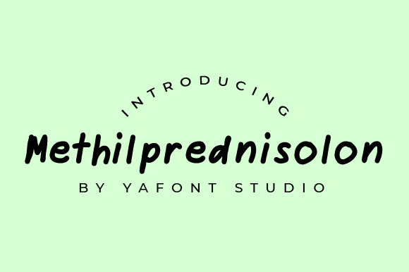 Methilprednisolon: A Practical Look at This Handwritten Font and Where It Fits in Your Design Work