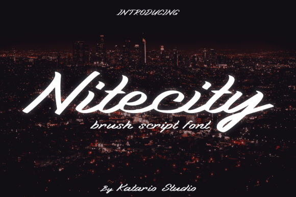 Nitecity: A Bold Retro Handwritten Font with Unapologetic Character