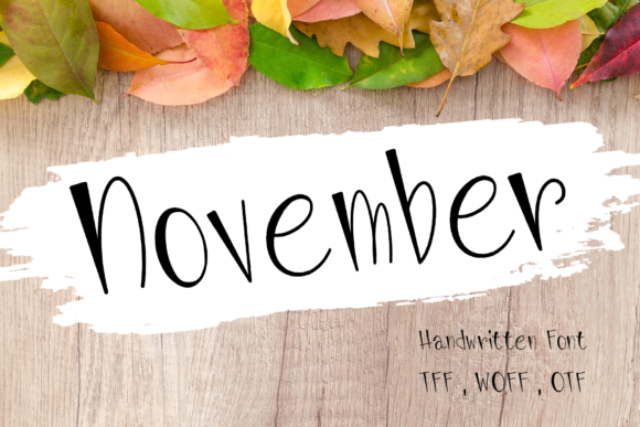 November: A Handwritten Font That Turns Ordinary Words Into Visual Stories