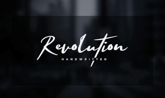 Revolution Font: Bold Handwritten Style for Creative Work