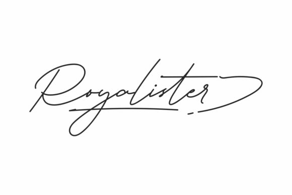 Royalister: A Beautiful Flowing Handwritten Font
