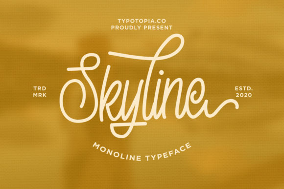 Skyline: The Handwritten Font That Feels Instantly Premium