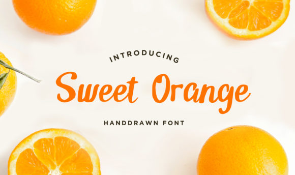 Sweet Orange: A Sweet and Cursive Handwritten Font