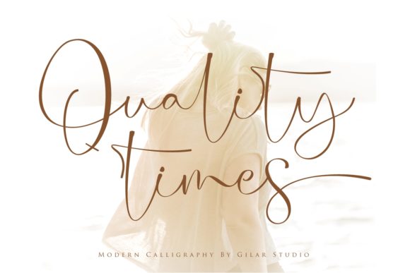 The Art of Romantic Typography: Discovering Quality Times and Its Sweet Calligraphic Charm