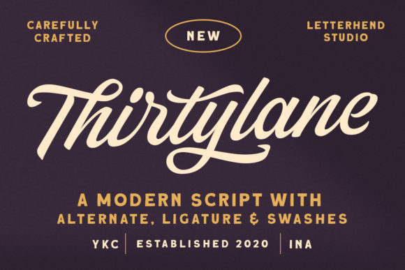 Thirtylane: The Bold Handwritten Font That Transforms Ordinary Designs into Memorable Statements
