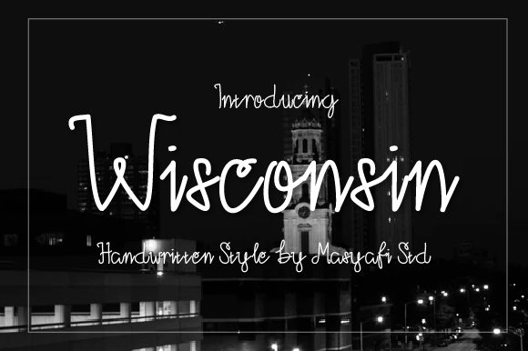 Wisconsin: A Simple, Delicate Handwritten Font